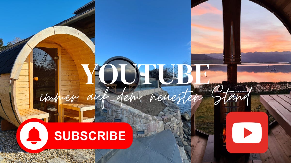 Impressionen zu Saunafaessern auf Youtube